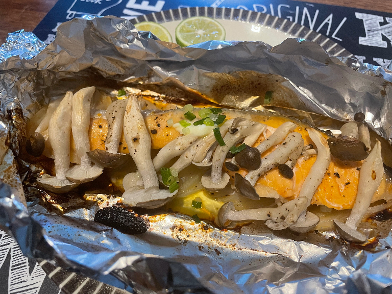 Roasted Salmon in Foil (Sake no hoiru yaki) - Rinchan Café